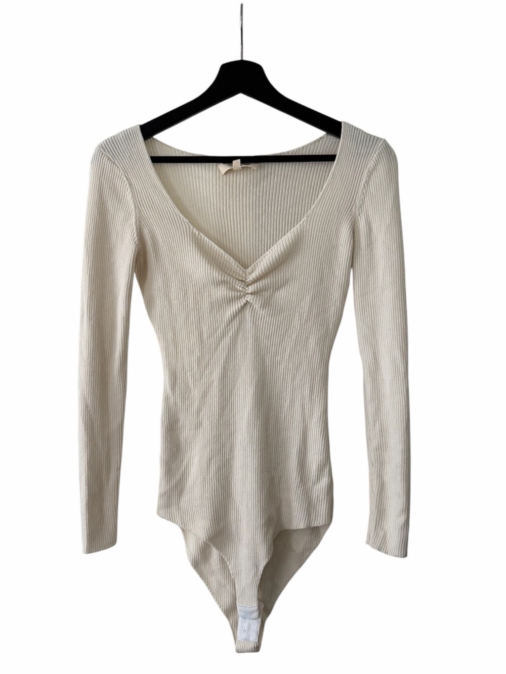 Sezane Ribbed Long Sleeve Bodysuit - Picture 2 of 7